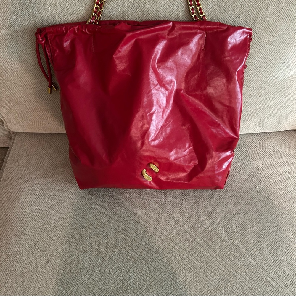 Rebecca minkoff zero gravity red leather crossbody women’s tote bag